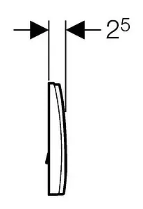 Клавиша смыва для унитаза Geberit Delta 11 115.120.11.1 альпийский белый Клавиша смыва для унитаза Geberit Delta 11 115.120.11.1 альпийский белый, 4