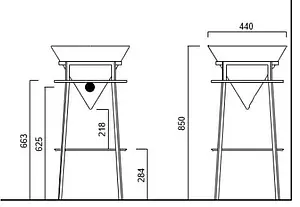 Консоль напольная Kerama Marazzi Cono чёрный матовый CO.44\BLK.M Консоль напольная Kerama Marazzi Cono чёрный матовый CO.44\BLK.M, 2