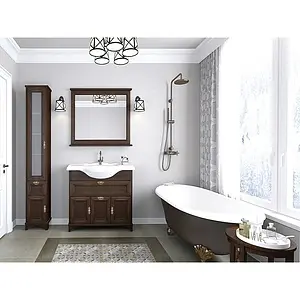 Тумба-умывальник напольная Aquaton Идель 105 дуб шоколадный 1A1978K1IDM80, 5