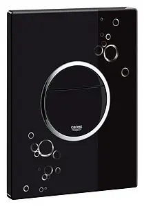 Клавиша смыва для унитаза Grohe Nova Cosmopolitan Print 38847KI0 черный глянцевый Клавиша смыва для унитаза Grohe Nova Cosmopolitan Print 38847KI0 черный глянцевый, 1