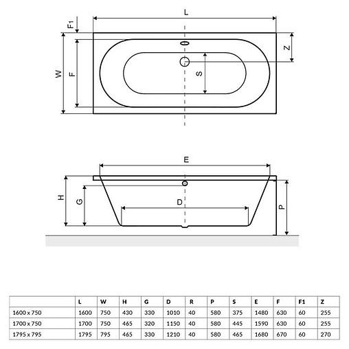 Ванна акриловая Excellent Oceana 160x75 WAEX.OCE16WH