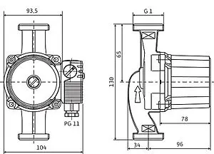 Насос циркуляционный Wilo Star-RS 25/6-RG 4035761 Насос циркуляционный Wilo Star-RS 25/6-RG 4035761, 2
