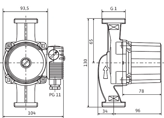 Насос циркуляционный Wilo Star-RS 15/4-130 4063802