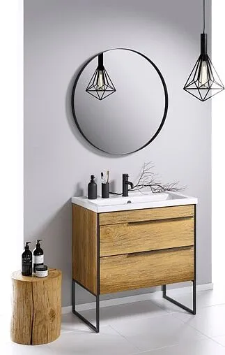 Тумба-умывальник Aqwella Fargo 100 дуб балтийский FRG0110DB+4640021065204