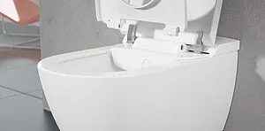 Умный унитаз-биде подвесной безободковый Villeroy&Boch Viclean CeramicPlus белый V0E100R1, 5