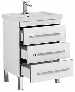 Тумба-умывальник напольная Aquanet Сиена 60 белый 00186368+00185476 Тумба-умывальник напольная Aquanet Сиена 60 белый 00186368+00185476, 3