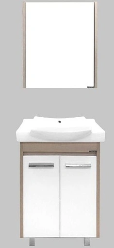 Тумба-умывальник напольная Comforty Киото 60 белый/сосна лоредо