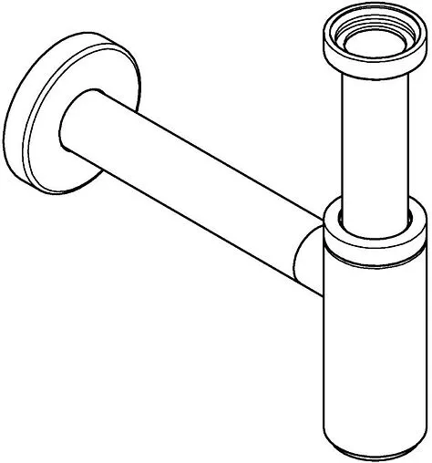 Сифон бутылочный для раковины Grohe хром 28912000 Сифон бутылочный для раковины Grohe хром 28912000