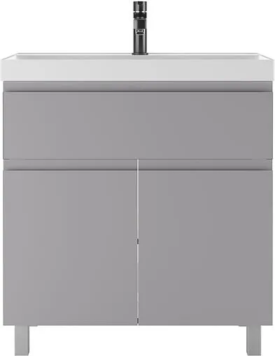 Тумба под умывальник напольный Домино Graffo 80 светло-серый DGr2416T