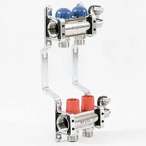 Группа коллекторная без расходомеров 2 отвода 1&quot;в/в x ¾&quot;ек Uni-fitt 441E4302, 2