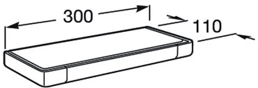 Полка Roca Tempo чёрный 817040022