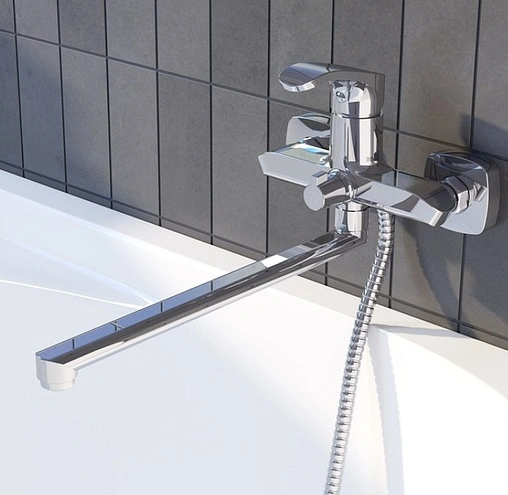 Смеситель для ванны с длинным изливом IDDIS Joker хром JOKSB00i10WA
