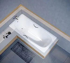 Ванна стальная Koller Pool Atlantica 180x80 с anti-slip белый B80JTI00E, 3