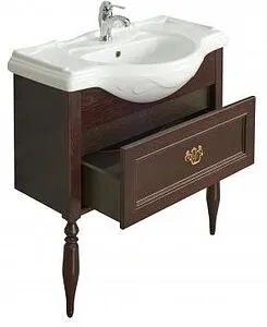 Тумба-умывальник напольная Roca America 85 дуб тёмный шоколад ZRU9302959+327206000, 3