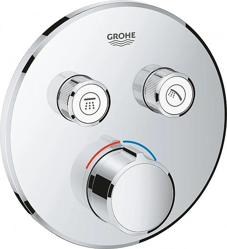 Смеситель для ванны скрытого монтажа Grohe Grohtherm SmartControl хром 29145000