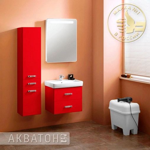 Шкаф-зеркало Aquaton Америна 60 L белый 1A135302AM01L