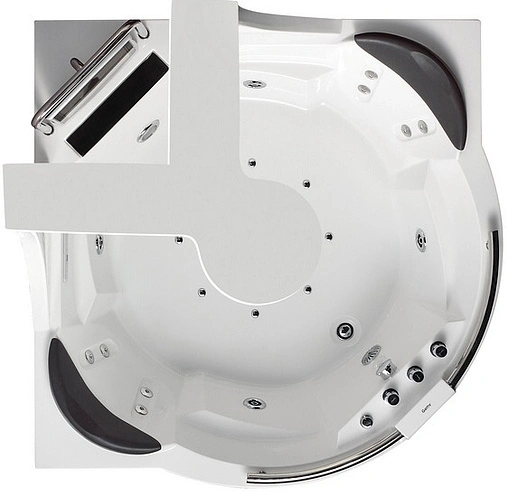 Ванна акриловая с гидромассажем Gemy 170x170 G9070 O