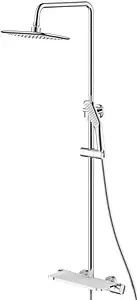 Душевая система с термостатом для ванны SMARTsant Афалина хром/белый SM2307AW Душевая система с термостатом для ванны SMARTsant Афалина хром/белый SM2307AW, 1