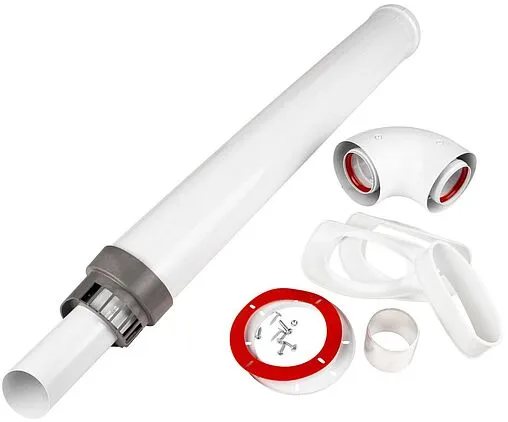 Комплект дымохода Ø 60/100мм L=1000мм E.C.A. KIT00A