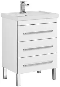 Тумба-умывальник напольная Aquanet Сиена 60 белый 00186368+00185476 Тумба-умывальник напольная Aquanet Сиена 60 белый 00186368+00185476, 1