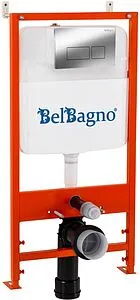 Инсталляция для подвесного унитаза Set 3 в 1 BelBagno BB026/BB041CR с кнопкой хром глянцевый Инсталляция для подвесного унитаза Set 3 в 1 BelBagno BB026/BB041CR с кнопкой хром глянцевый, 1