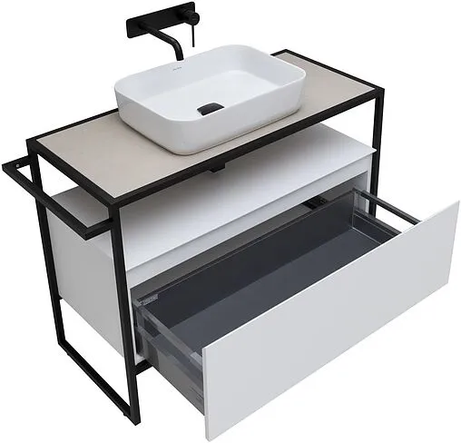 Тумба-умывальник напольная Allen Brau Priority 100 белый 1.31003.WM+