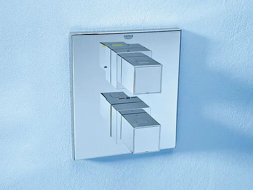 Душевая система с термостатом для душа Grohe Grohtherm Cube хром 34506000 Душевая система с термостатом для душа Grohe Grohtherm Cube хром 34506000