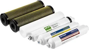 Комплект сменных картриджей Slim Line 10" Гейзер RО 3 50174 Комплект сменных картриджей Slim Line 10" Гейзер RО 3 50174, 3