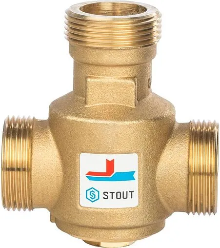 Трехходовой термостатический антиконденсационный клапан 1¼&quot; Kvs 9.0 Stout SVM-0030-325504