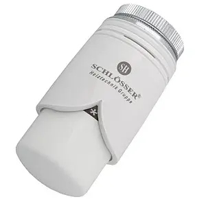 Головка термостатическая M30x1.5 Schlosser Brillant белый 600200002 Головка термостатическая M30x1.5 Schlosser Brillant белый 600200002, 1