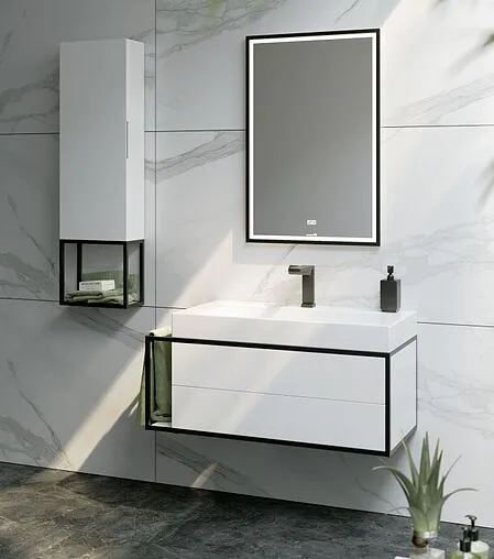 Тумба под умывальник подвесная Clarberg Logic T8/R белый LOG0108R Тумба под умывальник подвесная Clarberg Logic T8/R белый LOG0108R