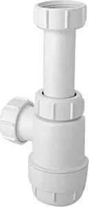 Сифон бутылочный для раковины Mc Alpine белый MRW2-NW, 1