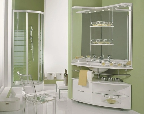 Зеркало дополнительное Aquaton Корнер белый 1A0048D2KR01R