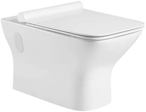 Унитаз подвесной безободковый Aquanet Cube Rimless белый Cube-W