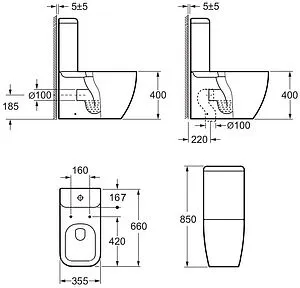 Чаша унитаза Allen Brau Infinity белый 4.21001.20 Чаша унитаза Allen Brau Infinity белый 4.21001.20, 2