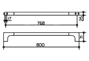 Полотенцедержатель Keuco Edition 400 хром 11501010800 Полотенцедержатель Keuco Edition 400 хром 11501010800, 3