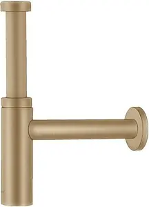Сифон бутылочный для раковины Hansgrohe Flowstar S шлифованная бронза 52105140, 1
