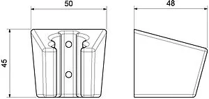Держатель ручного душа Aquatek хром AQ2402CR, 2