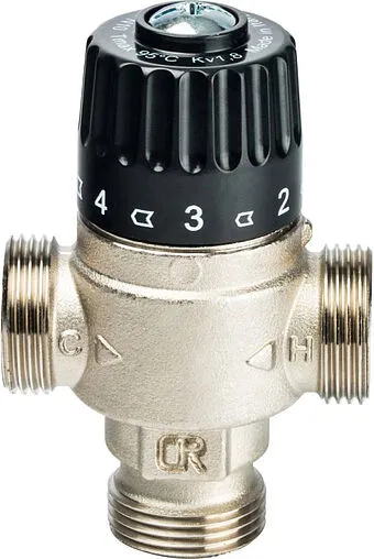 Трехходовой термостатический смесительный клапан ¾&quot; +30...+65°С Kvs 1.8 Stout SVM-0025-186520