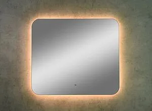 Зеркало с подсветкой Continent Burzhe Led 80x70 с бесконтактным сенсором белый ЗЛП321, 3