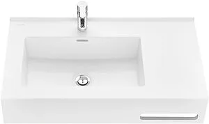 Раковина Aquaton Квадро Про 80 L с полотенцедержателем белый 1A734431QA01L, 3