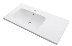 Тумба-умывальник напольная Comforty Дюссельдорф 90 дуб дымчатый/чёрный 00-00004093CF, 3