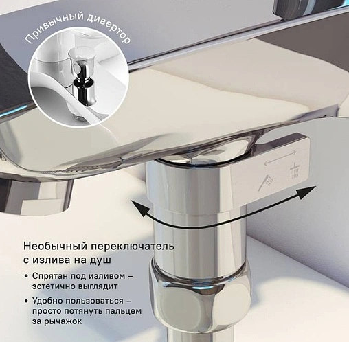 Смеситель для ванны IDDIS Stone хром STOSB00i02WA