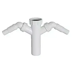 Вставка для сифона с двумя адаптерами для бытовой техники Mc Alpine TEE4 Вставка для сифона с двумя адаптерами для бытовой техники Mc Alpine TEE4