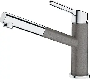 Смеситель для кухни с выдвижным изливом Franke Orbit серый камень/хром 115.0623.141 Смеситель для кухни с выдвижным изливом Franke Orbit серый камень/хром 115.0623.141, 1