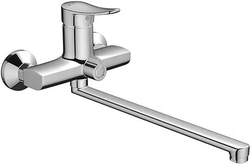 Смеситель для ванны с длинным изливом Dorff Ultra хром D5095000 Смеситель для ванны с длинным изливом Dorff Ultra хром D5095000
