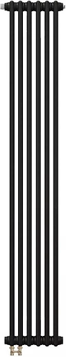 Радиатор стальной трубчатый Zehnder Charleston Completto 3180/06 V001½&quot; Ral 9217 Traffic Black (matt)
