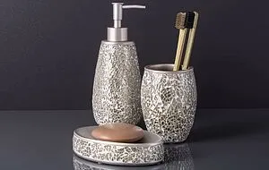 Мыльница Fixsen Deco шампань/с золотистым стеклом FX-280-4 Мыльница Fixsen Deco шампань/с золотистым стеклом FX-280-4, 3