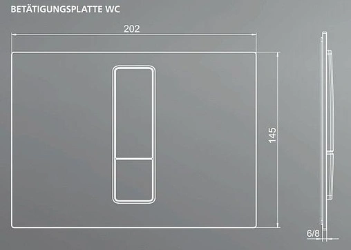 Инсталляция для подвесного унитаза Set 3 в 1 Sanit INEO PLUS 90.733.00..S004 с кнопкой Ineo Bright черный матовый