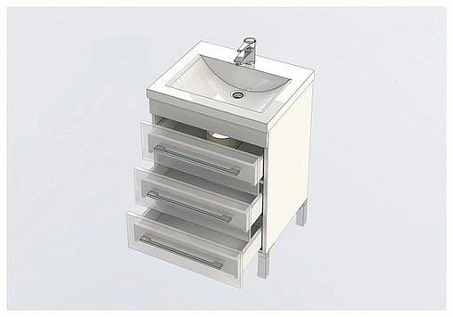 Тумба под умывальник напольная Aquanet Верона 58 чёрный 00178475